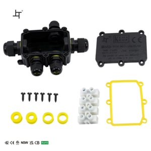 Conector de tira de luz Led de 5 vías, bloque de terminales de Cable a Cable de alambre, caja de conexiones impermeable Ip68 para exteriores - Product Image 1