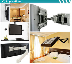 VESA 400X400 360 grados giratorio <span class=keywords><strong>TV</strong></span> montaje en pared 32-55 pulgadas deslizante <span class=keywords><strong>TV</strong></span> soporte de pared <span class=keywords><strong>TV</strong></span> soporte colgante - Product Image 6