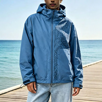 Blouson bomber à capuche pour homme SOLU, imprimé léopard, coupe-vent, manteau décontracté d'hiver, 100% polyester, coupe ample, sports de plein air