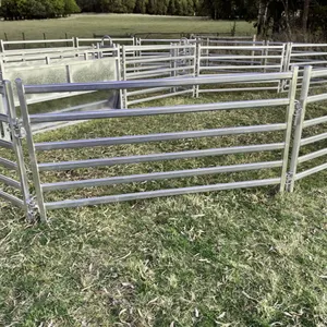 Panel ternak 6 rel Premium pagar panel ketersediaan domba kuda halaman panel corral