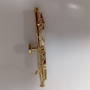 Offre Spéciale conception d'instrument à vent <span class=keywords><strong>Basson</strong></span> aimant de réfrigérateur en métal doré pour la décoration de réfrigérateur - Product Image 2