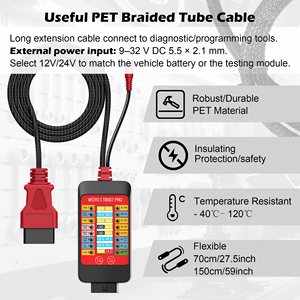 Neuer WOYO CTB007 PRO OBD2 Code-Leser Break Box Digital 16-PIN LCD VRMS Daten 12V USB Automotive Diagnose-ECU-Testgerät für - Product Image 5