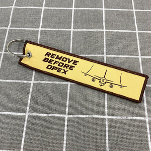 Đôi bên tùy chỉnh móc khóa trước khi chuyến bay máy bay phản lực thẻ cá nhân dệt móc khóa cho món quà - Product Image 2