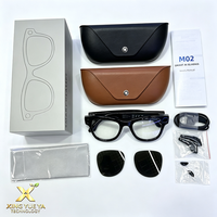 Lunettes Intelligentes Hot M02 PRO MAX avec Caméra 13MP, Enregistrement, Traducteur Linguistique Instantané ChatGPT, Musique et Appels Audio Open Ear pour Hommes et Femmes