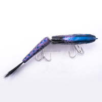 Leurre de pêche 8806 réaliste avec queue en fourrure, posture de nage en S, 235 mm, 126 g, 2 sections, multi-sections, leurres de pêche en mer sculptés en 3D