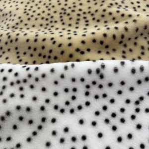 Pelle <span class=keywords><strong>di</strong></span> Pecora Genuina con Stampa Leopardata a Pois per la Realizzazione <span class=keywords><strong>di</strong></span> Borse e Scarpe - Product Image 1
