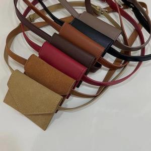 Marsupio Unisex Antifurto in PU con Bottone, Portafoglio Nero Porta Carte, Borsa Casual da Cintura con Cintura Inclusa - Product Image 2
