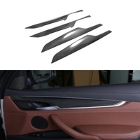 7 Uds. Kits de salpicadero de embellecedores interiores de fibra de carbono seco Real para BMW X6 F16 2015-2019 paneles de cubierta de consola central