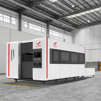 3015 3000W Double Table CNC Machines de découpe laser à fibre Servo moteur contrôle Cypcut couverture complète pour tôle