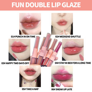 Vente chaude faible saturation étanche longue durée brillant miroir mat châtaigne étudiant rouge à lèvres brillant à lèvres - Product Image 4