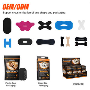 EONBON Cinta bucal antirronquidos al por mayor, tiras de algodón coloridas para dormir, cinta bucal de colores para respirar por la boca - Product Image 4