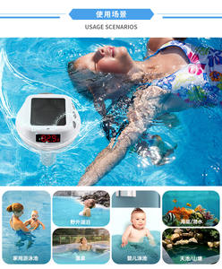 Termômetro sem fio inteligente piscina com energia solar e display LED IP68 impermeável termômetro de água flutuante - Product Image 4