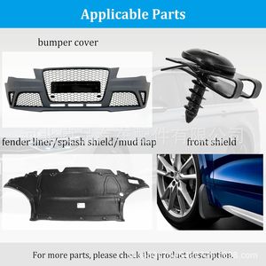 Clip de tornillo para moldura de arco de rueda de coche, acero negro, para Volkswagen, Audi, Skoda, Porsche N90974701 N91160401 - Product Image 4