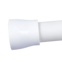 Tringle de Douche Réglable Sans Perçage en Métal Chromé pour Salle de Bain