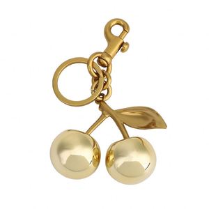 New Style Promotional Creative Car Charm Small <b>Gift</b> for Girls Gold Cherry Key Chains Cute Fruits Acrylic Cherry Keychain - Product Image 5