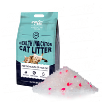 Usine en gros de haute qualité largement utilisé Gel de silice sable Ph indicateur écologique surveillance des soins de santé litière pour chat en cristal