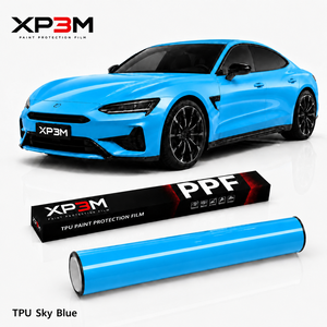 ฟิล์มกันรอยรถยนต์ XP3M สีฟ้าเงา TPU รุ่น PPF ความหนา 7.5 มิล ซ่อมแซมตัวเองได้ ป้องกันรอยขีดข่วน ป้องกันสีเหลือง พร้อมช่องระบายอากาศ - Product Image 1