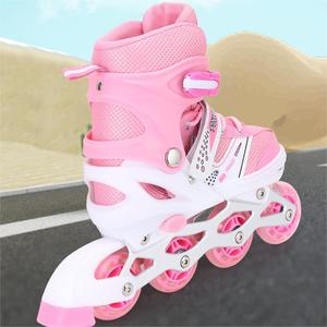 Trẻ Em Của Đầy Đủ Nhấp Nháy Bánh Xe Con Lăn Giày Trượt Với Mũ Bảo Hiểm Và Thiết Lập Bảo Vệ Thiết Lập Có Thể Điều Chỉnh Kích Thước Chàng Trai Và Cô Gái Bán Buôn - Product Image 5