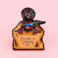Spille in Metallo a Forma di Cartone Animato, Spille Decorative Speciali, Souvenir Creativi Personalizzati con Stampa UV, Accessori per Abbigliamento