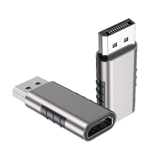 Adaptateur Pengqiao Dp vers HDMI, convertisseur Ultra Hd 4K 8K pour ordinateur, projecteur, moniteur, conception en métal gris - Product Image 4