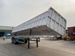 Semirremolque de Acero de 3 Ejes con Volquete Lateral, Personalizable, de Alta Resistencia, Capacidad de Carga de 60T, Transporte de Grava, Volante a la Izquierda, Motor Weichai, Dos Velocidades - Product Image 3