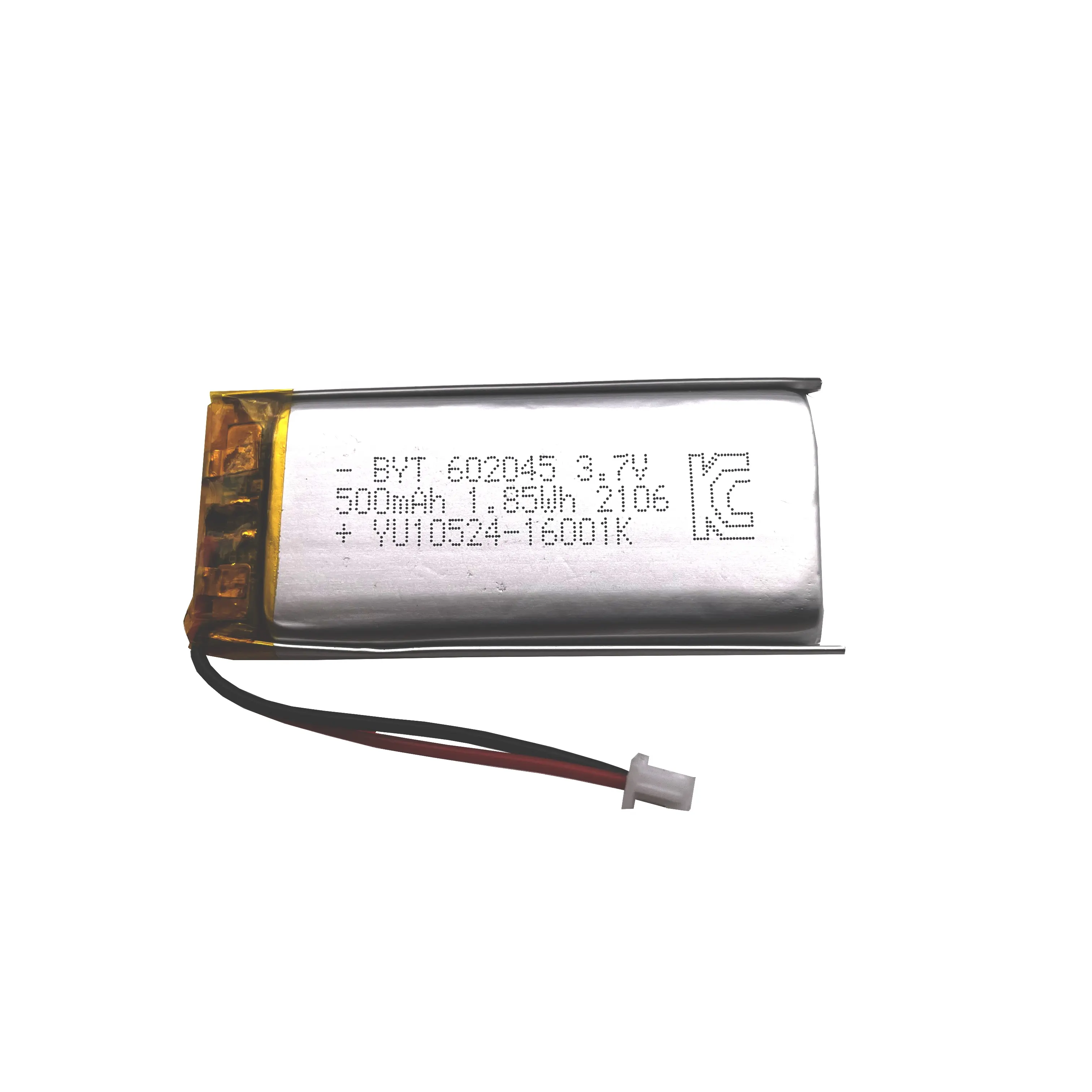 KC 602045 battery supplier CE approved 3.7V 500mAh 602045 Battery for warming light