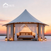 BABERY Série de Villas de Glamping Modulaires de Luxe, Hébergement de Resort Personnalisable, Structure en Acier
