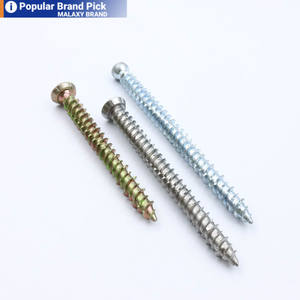 MALAXY Vis auto-coupantes en acier au carbone pour portes et fenêtres Vis d'installation pour briques creuses Vis autotaraudeuses pour béton - Product Image 1