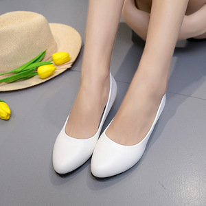 Zapatos <span class=keywords><strong>de</strong></span> vestir <span class=keywords><strong>de</strong></span> piel sintética con suela blanda para mujer, ideales para entrevistas, cómodos para estar <span class=keywords><strong>de</strong></span> pie mucho tiempo, sin cansancio en los pies. - Product Image 1