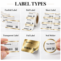 Étiquettes adhésives en papier chimique personnalisées, impression couleur, estampage à chaud, étiquette d'identification de flacon avec code-barres