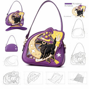 Bolsa de Ombro Feminina Personalizada Ita Bag Mini com Janela de Exibição, em Couro Sintético PU Impermeável, <span class=keywords><strong>Clutch</strong></span> Simples e Elegante - Product Image 1