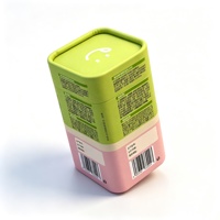 Emballages alimentaires de luxe imprimés CMYK/Pantone en gros : boîtes en fer blanc pour grains de café et boîtes carrées en tube de papier