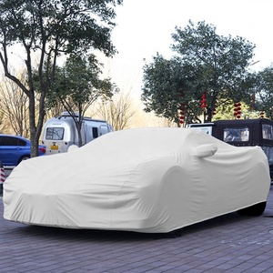 Cubierta de coche personalizada ODM para exteriores de gama alta, diseño elástico de poliéster transpirable y a prueba de polvo, el <span class=keywords><strong>mejor</strong></span> precio para cubierta de carrocería de coche - Product Image 2