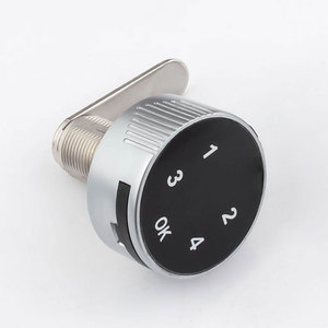 กุญแจล็อคลูกเบี้ยวรหัส4หลักอิเล็กทรอนิกส์ขนาดเล็กสำหรับล็อกเกอร์ในยิมทำจากสเตนเลสสตีลและประตูกระจก - Product Image 5