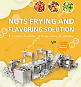 آلة قلي وفول خرزي ملونة وواسعة آلة قلي تجارية آلة قلي فول سوداني بمحرك مطلي خط إنتاج قلي مكسرات معطرة - Product Image 4