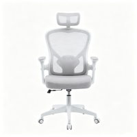 Chaise de bureau exécutive ergonomique moderne, hauteur réglable, maille en acier, mousse PP, mécanisme rotatif