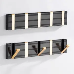 Ganchos de abrigo nórdicos para sala de estar, gancho plegable oculto para abrigo de pared de baño y cocina