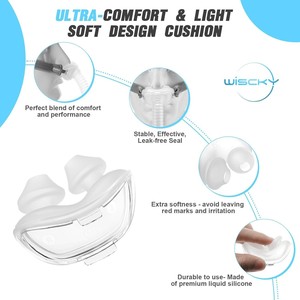 Coussin nasal médical pour masque CPAP en silicone pour le soutien du sommeil et la santé respiratoire - Product Image 2