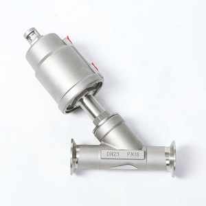 Vanne d'angle Yoshitaka DN15 PN16 en acier inoxydable, raccord rapide Tri-Clamp, type coupant en Y - Product Image 2