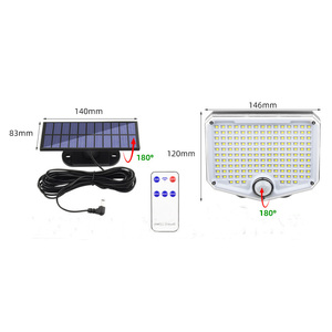 Lampe murale solaire séparée 108LED 153LED 150COB 210LED Extérieur Étanche 3 modes Détecteur <span class=keywords><strong>de</strong></span> mouvement Jardin Cour <span class=keywords><strong>Garage</strong></span> Lumières - Product Image 4