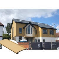 Panneaux de revêtement TF-04W en bois extérieurs de mur extérieur de panneaux de revêtement de WPC avec la pierre pour la décoration à la maison