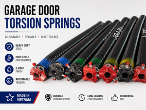 Garage <b>Door</b> <b>Spring</b> Residential Adjustable Garage <b>Door</b> Torsion <b>Springs</b> Heavy Duty Durable Kit - Product Image 1