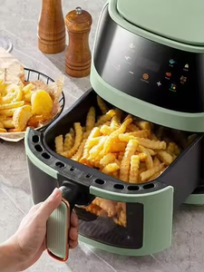 Thông Minh Kỹ thuật số không khí Nồi chiên lò hiện đại vuông nhôm thiết kế với màn hình LCD hiển thị cho nhà xe khách sạn nhà để xe sử dụng - Product Image 2