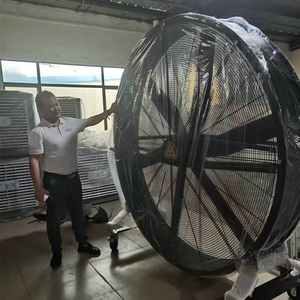 โรงงานผลิตมอเตอร์กำลังสูง โรงงานผลิตพัดลมอุตสาหกรรมขนาดใหญ่แบบแม่เหล็กแรงสูง พัดลมขนาดใหญ่สำหรับสนามกีฬา สนามบาสเก็ตบอล  แบบตั้งพื้น 6 ใบพัด - Product Image 6