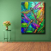 Ever Moment Peinture Diamant 5D DIY Kits complets Libellule Animaux Peinture avec Diamants Artisanat Décoratif ASF2826