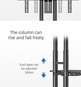 Kaloc 150/<span class=keywords><strong>B</strong></span> TV Mounts & Xe 32-65 inch Chiều cao có thể điều chỉnh điện thoại di động TV xe đẩy <span class=keywords><strong>b</strong></span>ánh xe phổ tầng TV đứng với DVD kệ - Product Image 5