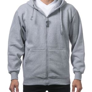 Sweat à capuche épais pour homme, de haute qualité, personnalisé, pour l'hiver, avec fermeture éclair sur le devant et deux poches avant - Product Image 5