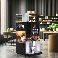 Machine à café automatique numérique de comptoir commerciale intelligente à café fraîchement moulu avec code QR