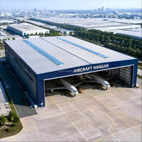 Hangar Prefabricado de Acero Ligero para Aviones y Helicópteros de Gran Envergadura Personalizado