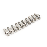 Pont fixe FBI 10-8 pour borniers de 8 mm, barre de liaison à 10 positions pour connecteurs de borniers modulaires sur rail DIN